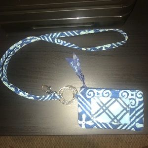 Vera Bradley Lanyard and Zip ID
